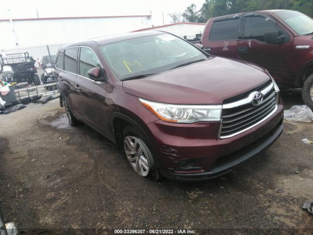 TOYOTA HIGHLANDER 2016 5tdbkrfh3gs313782