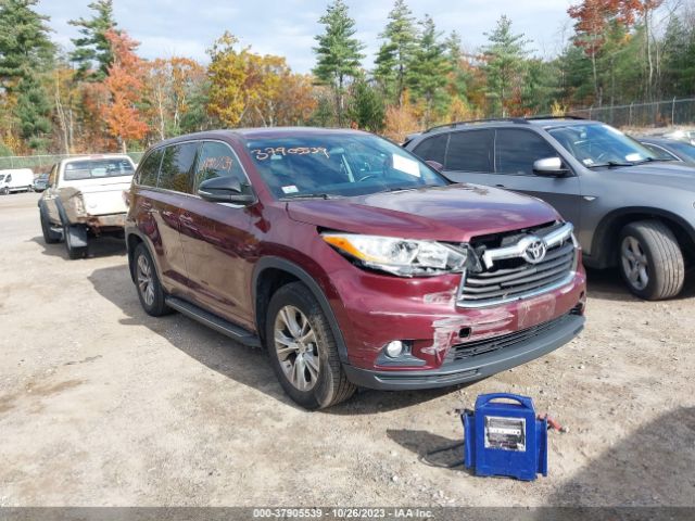 TOYOTA HIGHLANDER 2014 5tdbkrfh4es007865