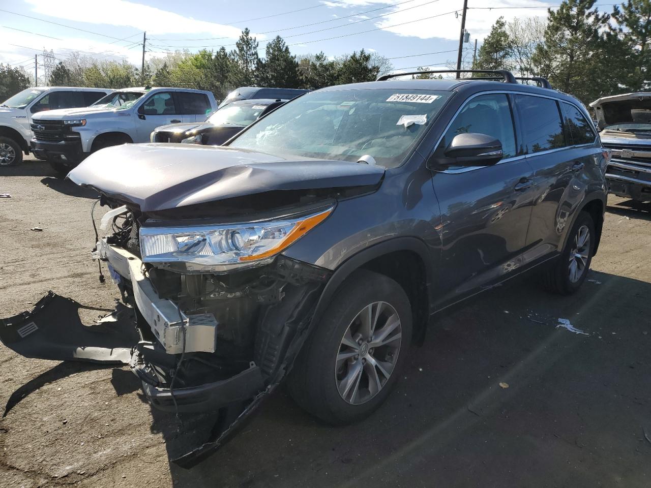 TOYOTA HIGHLANDER 2014 5tdbkrfh4es025072