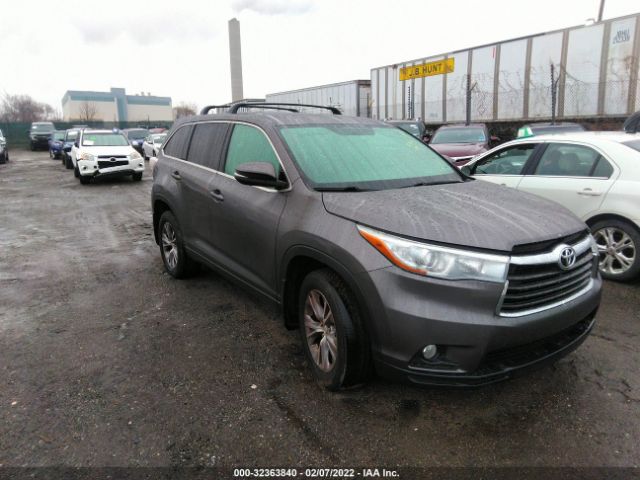 TOYOTA HIGHLANDER 2015 5tdbkrfh4fs141566