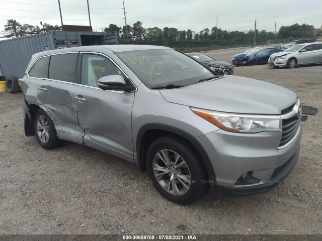 TOYOTA HIGHLANDER 2015 5tdbkrfh4fs218212