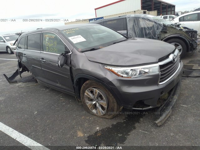 TOYOTA HIGHLANDER 2016 5tdbkrfh4gs291789