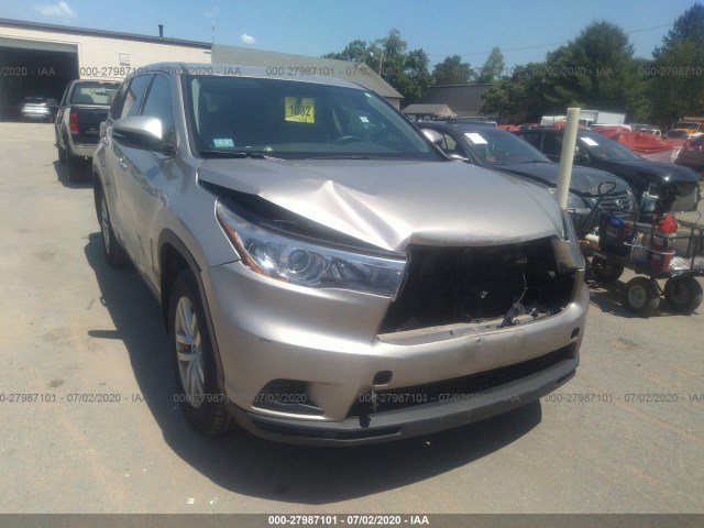 TOYOTA HIGHLANDER 2015 5tdbkrfh5fs127031