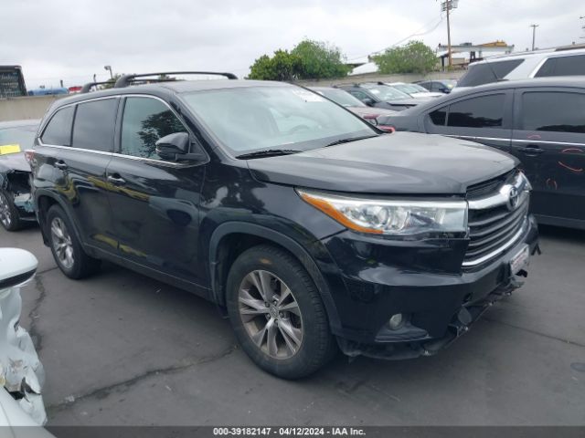 TOYOTA HIGHLANDER 2015 5tdbkrfh5fs185348