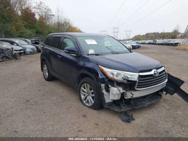 TOYOTA HIGHLANDER 2016 5tdbkrfh5gs342037