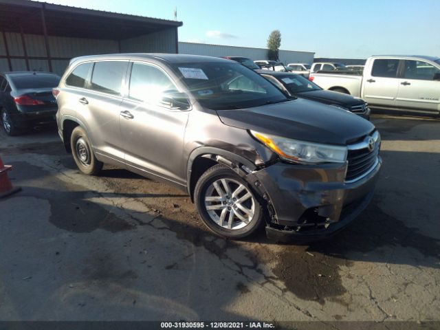 TOYOTA HIGHLANDER 2014 5tdbkrfh6es026630