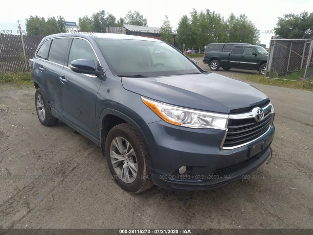 TOYOTA HIGHLANDER 2014 5tdbkrfh6es036834