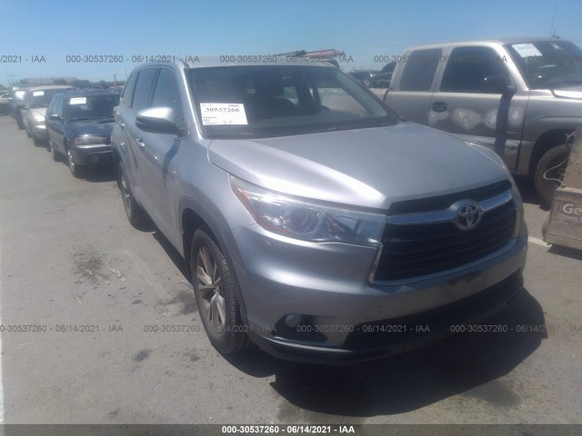 TOYOTA HIGHLANDER 2015 5tdbkrfh6fs113381