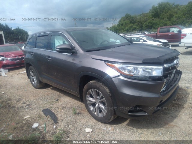 TOYOTA HIGHLANDER 2015 5tdbkrfh6fs211875