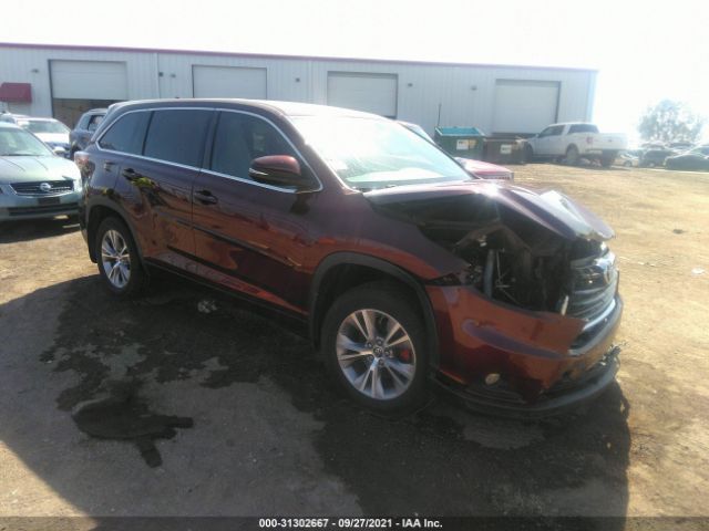 TOYOTA HIGHLANDER 2016 5tdbkrfh6gs323741