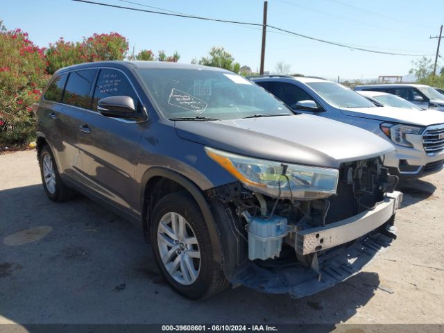 TOYOTA HIGHLANDER 2016 5tdbkrfh6gs347649