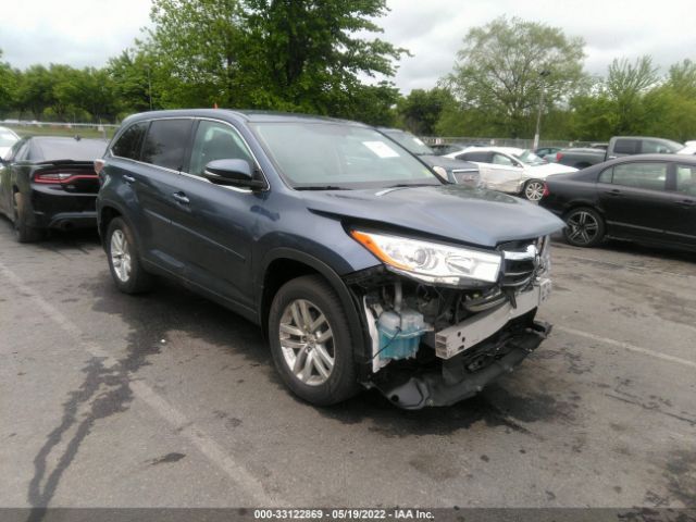 TOYOTA HIGHLANDER 2014 5tdbkrfh7es046644