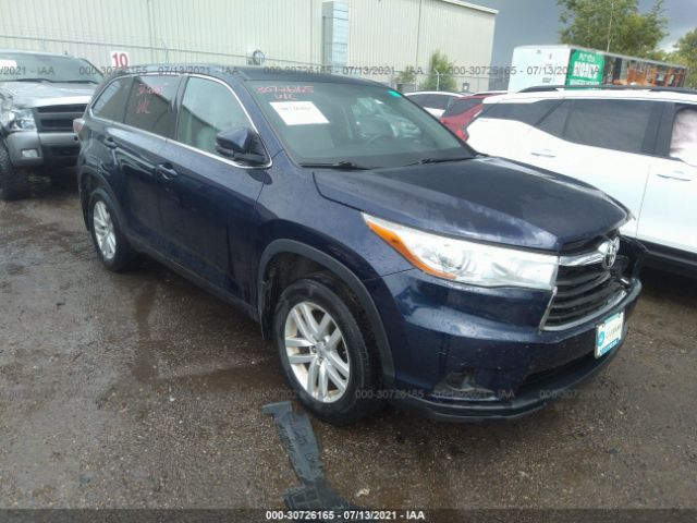 TOYOTA HIGHLANDER 2015 5tdbkrfh7fs073473