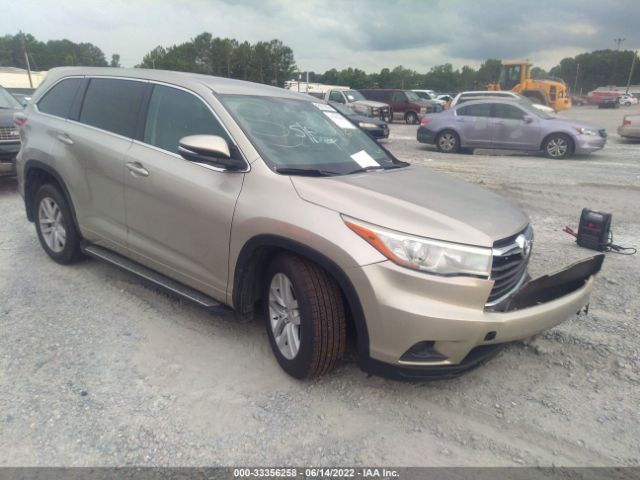 TOYOTA HIGHLANDER 2015 5tdbkrfh7fs199669