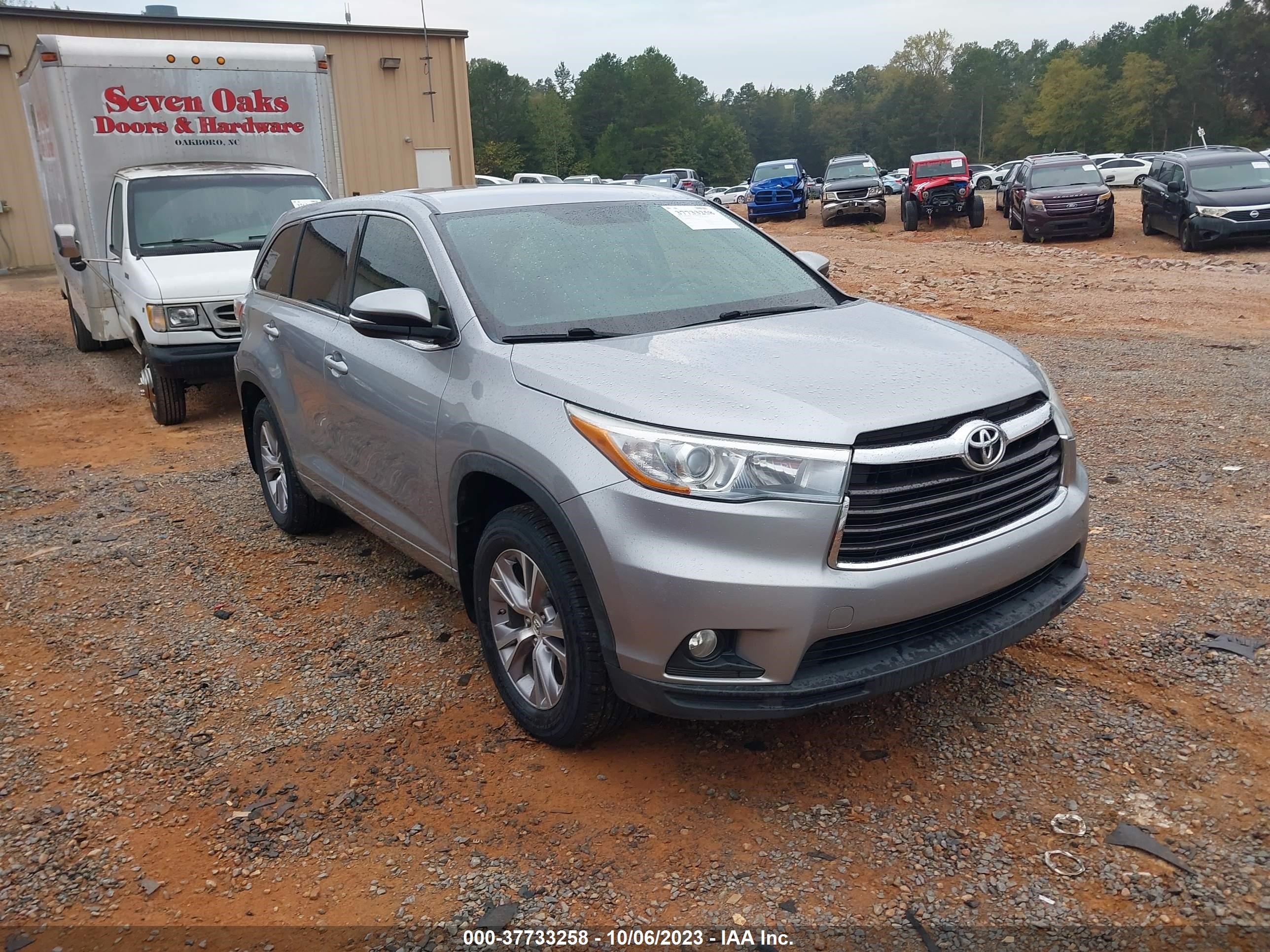 TOYOTA HIGHLANDER 2015 5tdbkrfh8fs151243