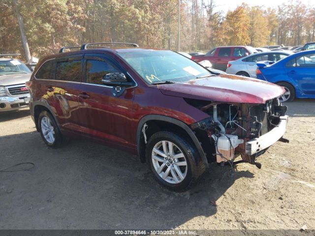 TOYOTA HIGHLANDER 2016 5tdbkrfh8gs333851