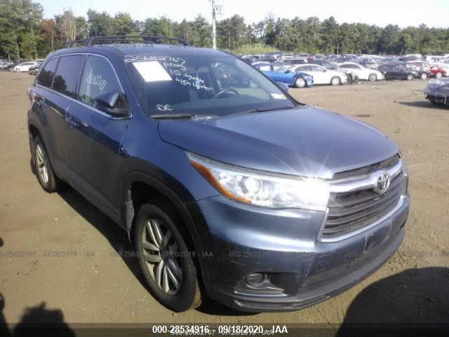 TOYOTA HIGHLANDER 2015 5tdbkrfh9fs180816