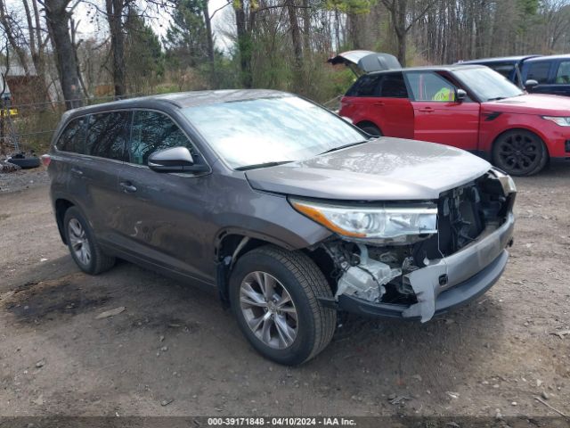 TOYOTA HIGHLANDER 2015 5tdbkrfh9fs213457