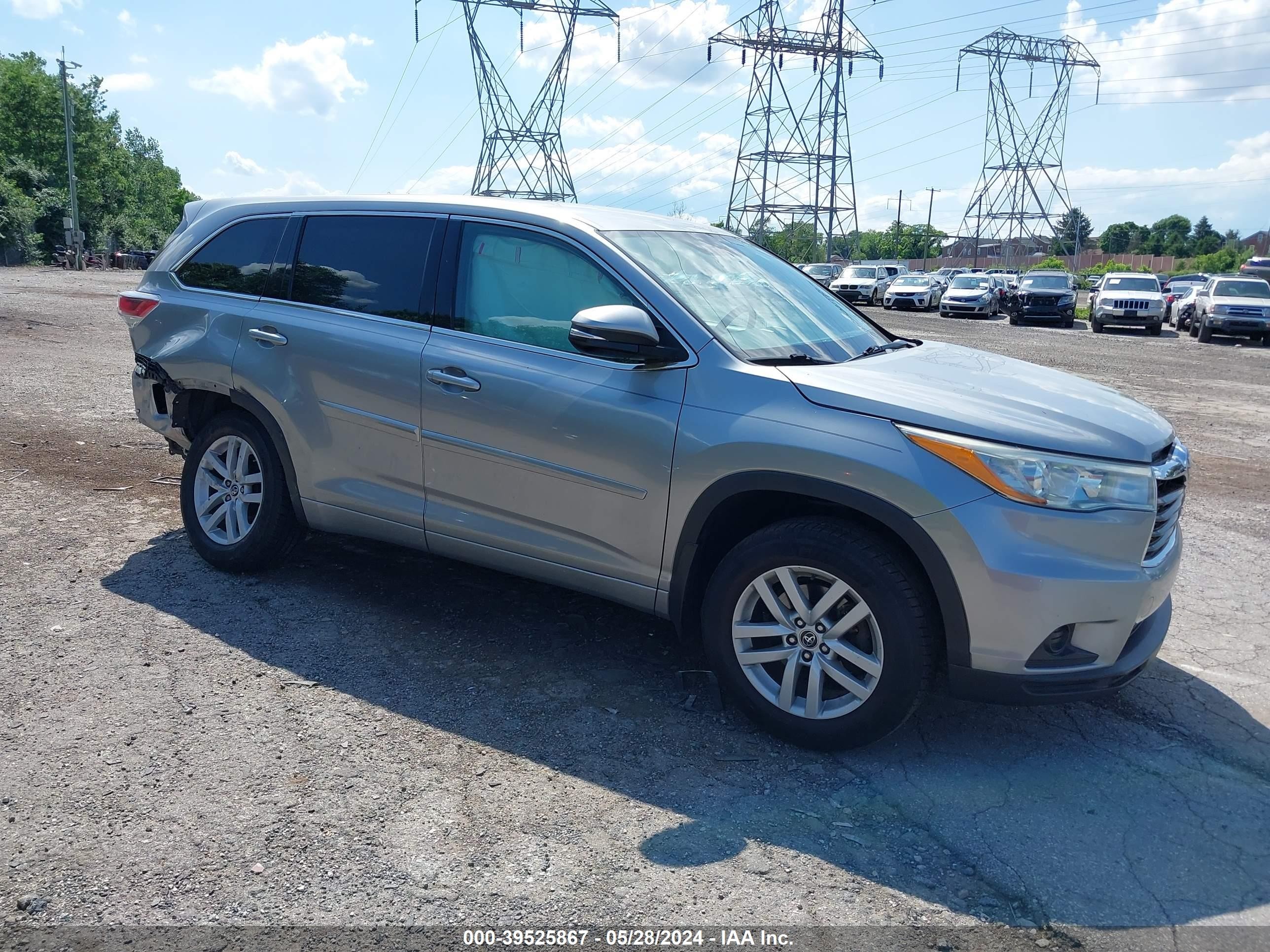 TOYOTA HIGHLANDER 2016 5tdbkrfh9gs271196