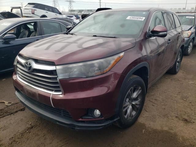 TOYOTA HIGHLANDER 2015 5tdbkrfhxfs105705