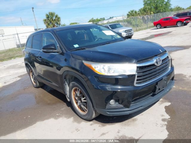 TOYOTA HIGHLANDER 2015 5tdbkrfhxfs136520