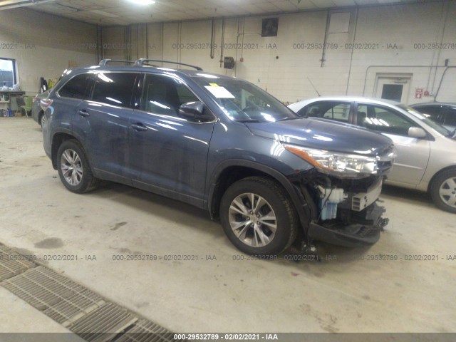 TOYOTA HIGHLANDER 2015 5tdbkrfhxfs147145