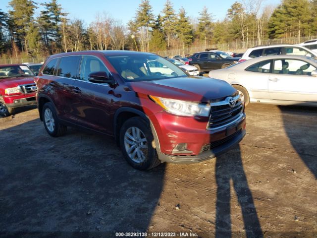 TOYOTA HIGHLANDER 2016 5tdbkrfhxgs252351