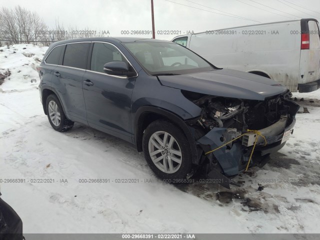 TOYOTA HIGHLANDER 2016 5tdbkrfhxgs318901