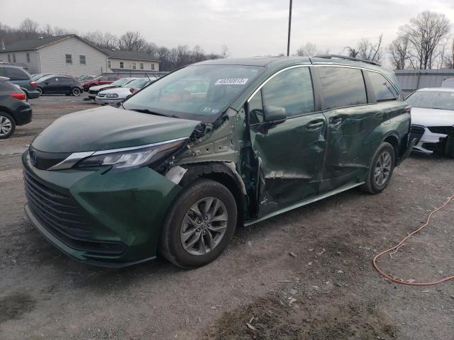 TOYOTA SIENNA LE 2021 5tdbrkec5ms024309