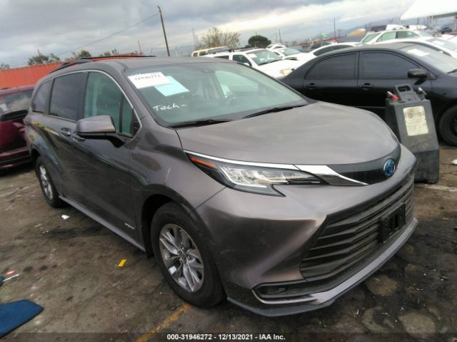 TOYOTA SIENNA 2021 5tdbrkecxms034351