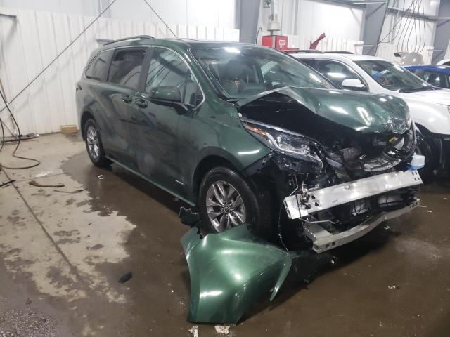 TOYOTA SIENNA LE 2021 5tdbskfc1ms007574