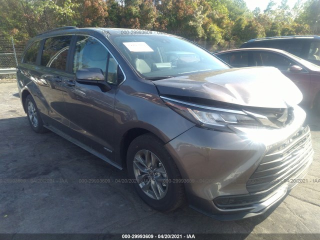 TOYOTA SIENNA 2021 5tdbskfc4ms014177