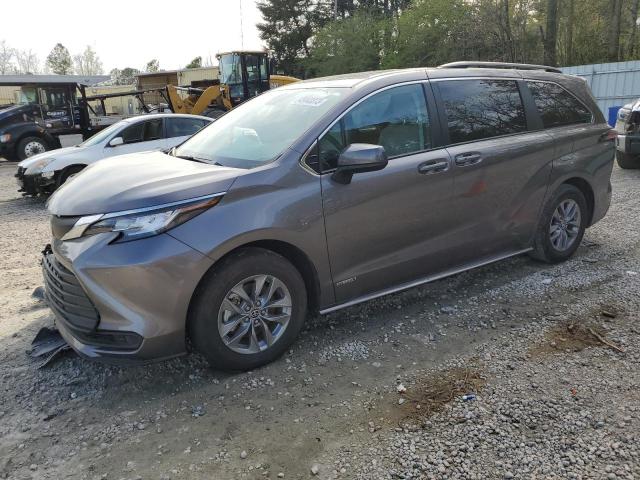 TOYOTA SIENNA LE 2021 5tdbskfc7ms021592