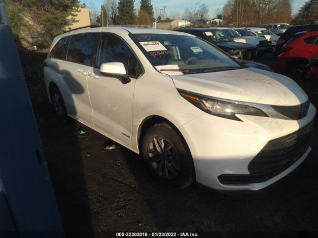 TOYOTA SIENNA 2021 5tdbskfcxms021215