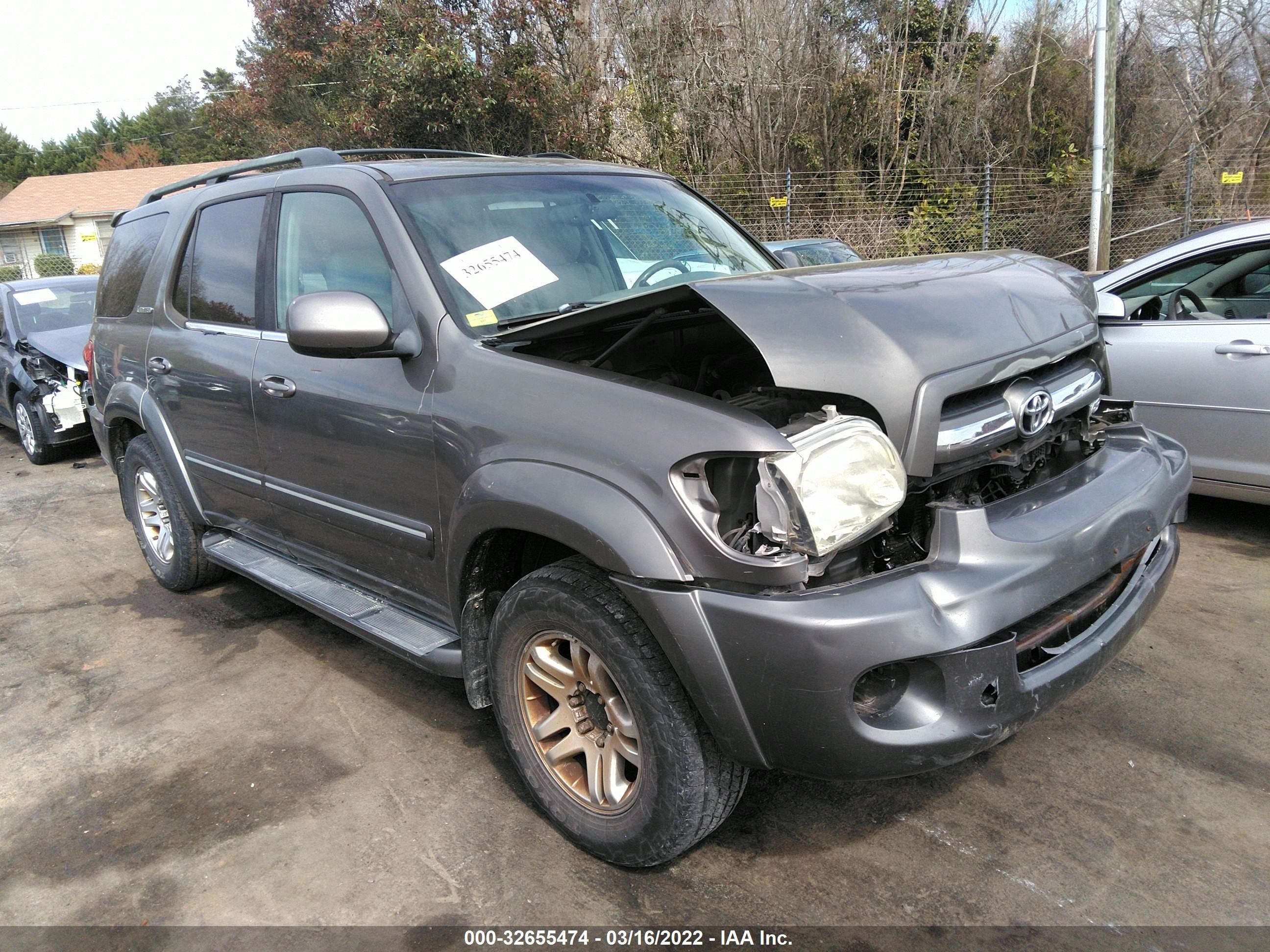 TOYOTA SEQUOIA 2005 5tdbt48a05s242490