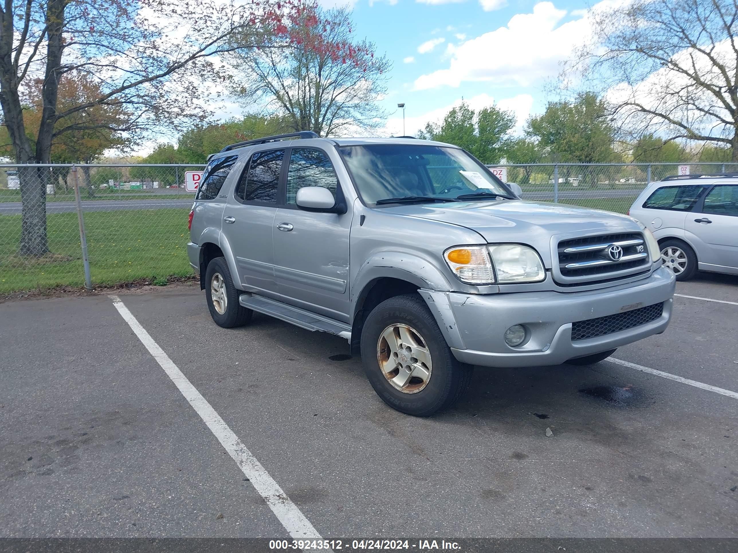 TOYOTA SEQUOIA 2002 5tdbt48a12s112715