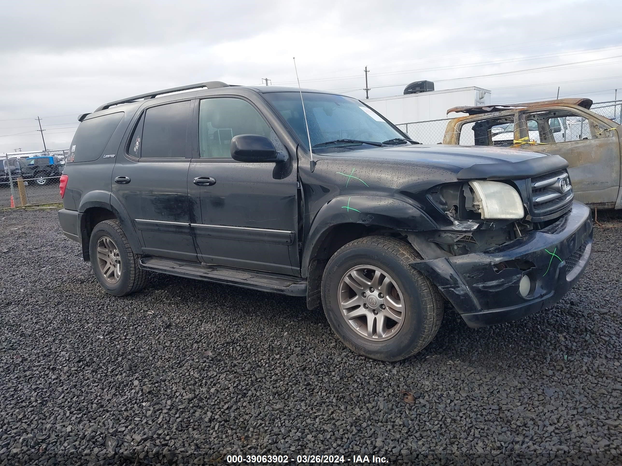 TOYOTA SEQUOIA 2004 5tdbt48a14s226927