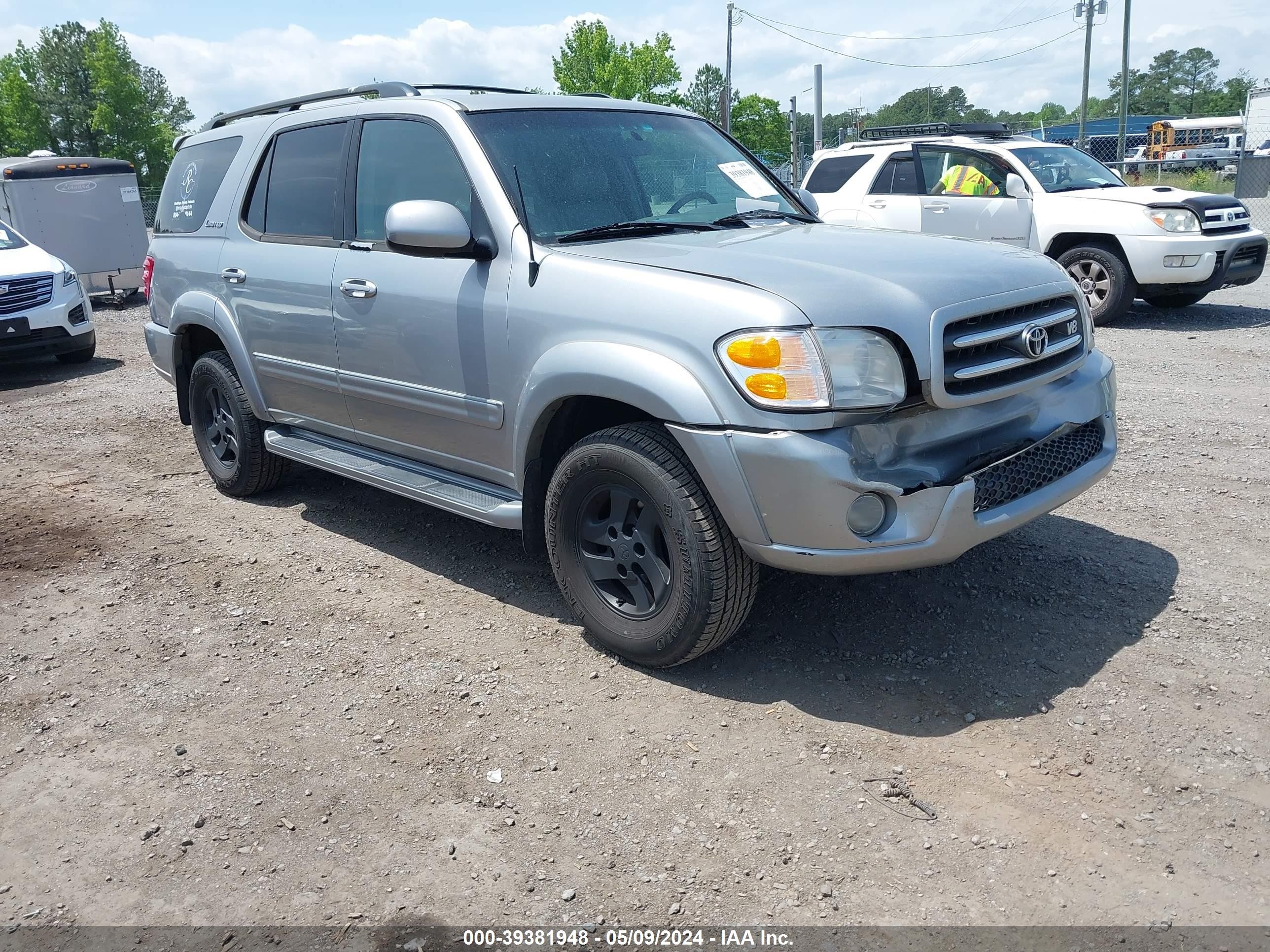 TOYOTA SEQUOIA 2001 5tdbt48a21s004408