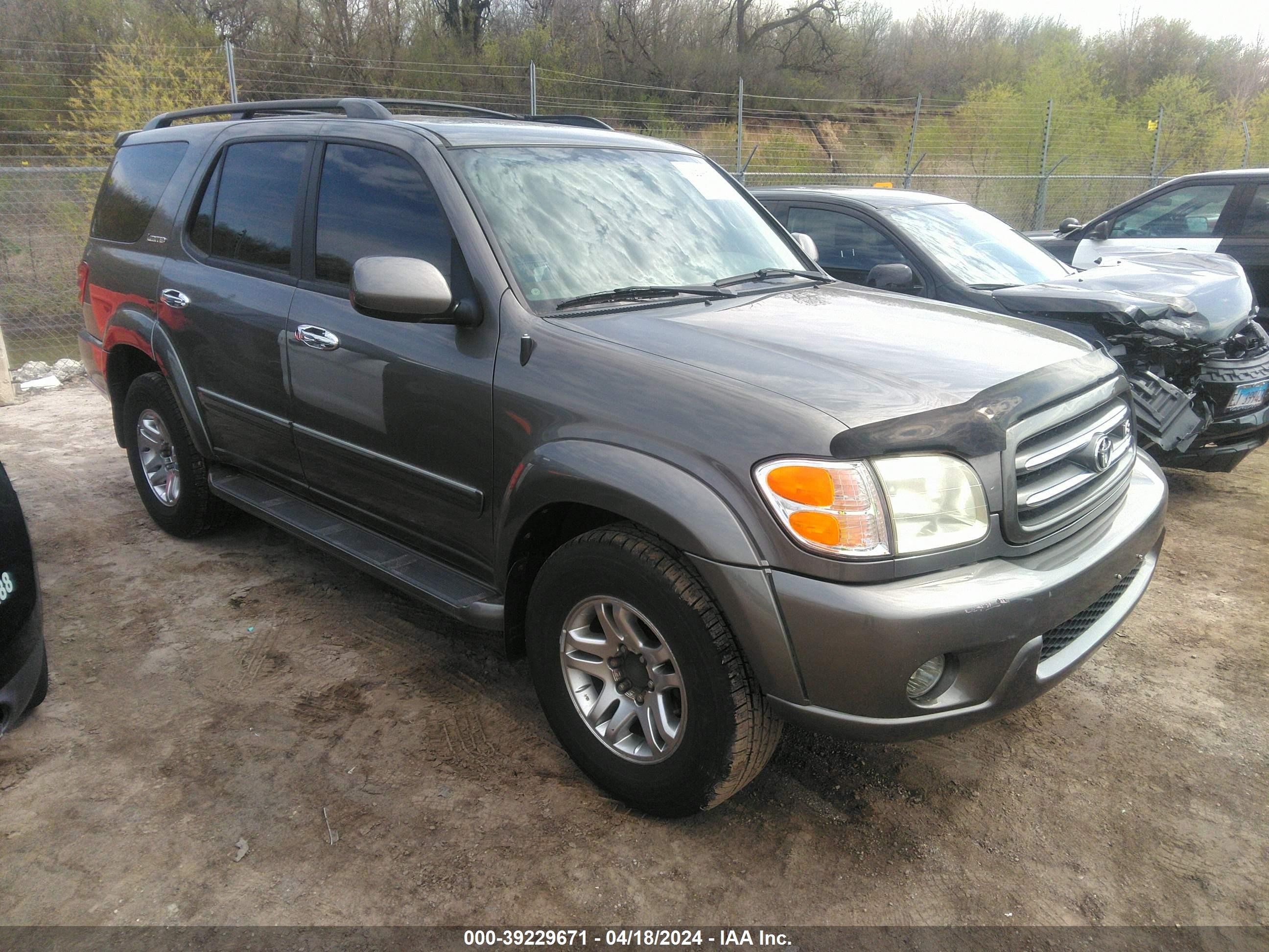 TOYOTA SEQUOIA 2003 5tdbt48a43s143037