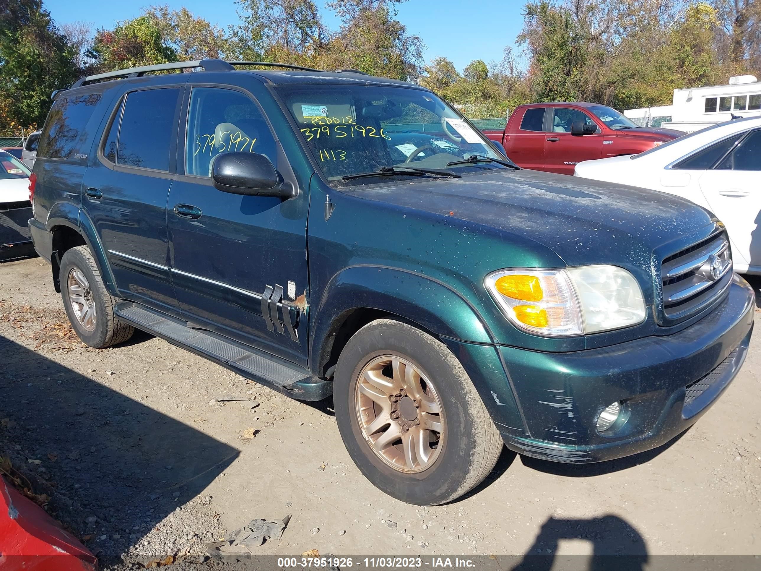 TOYOTA SEQUOIA 2004 5tdbt48a94s230434