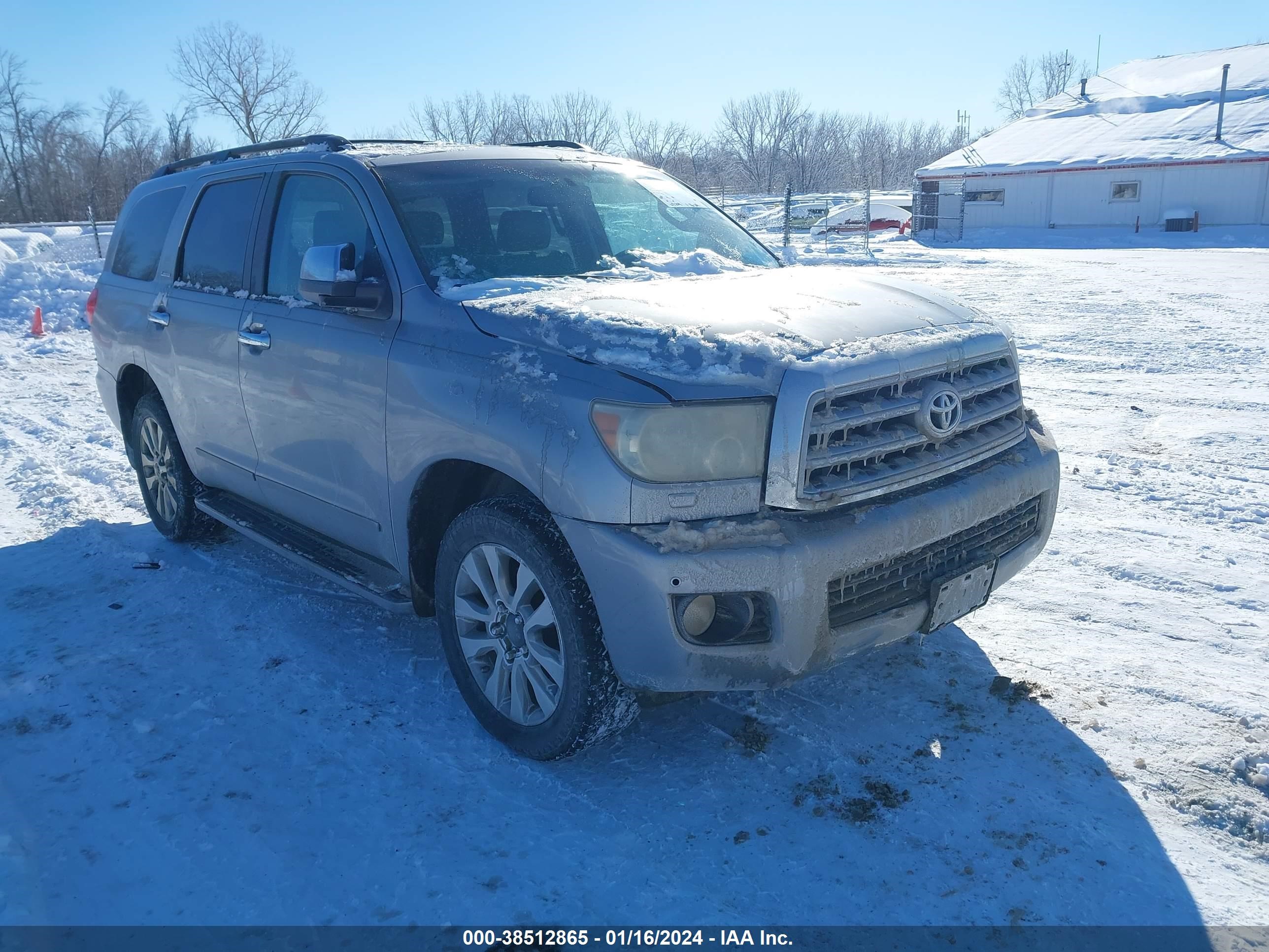 TOYOTA SEQUOIA 2008 5tdby68a18s000096