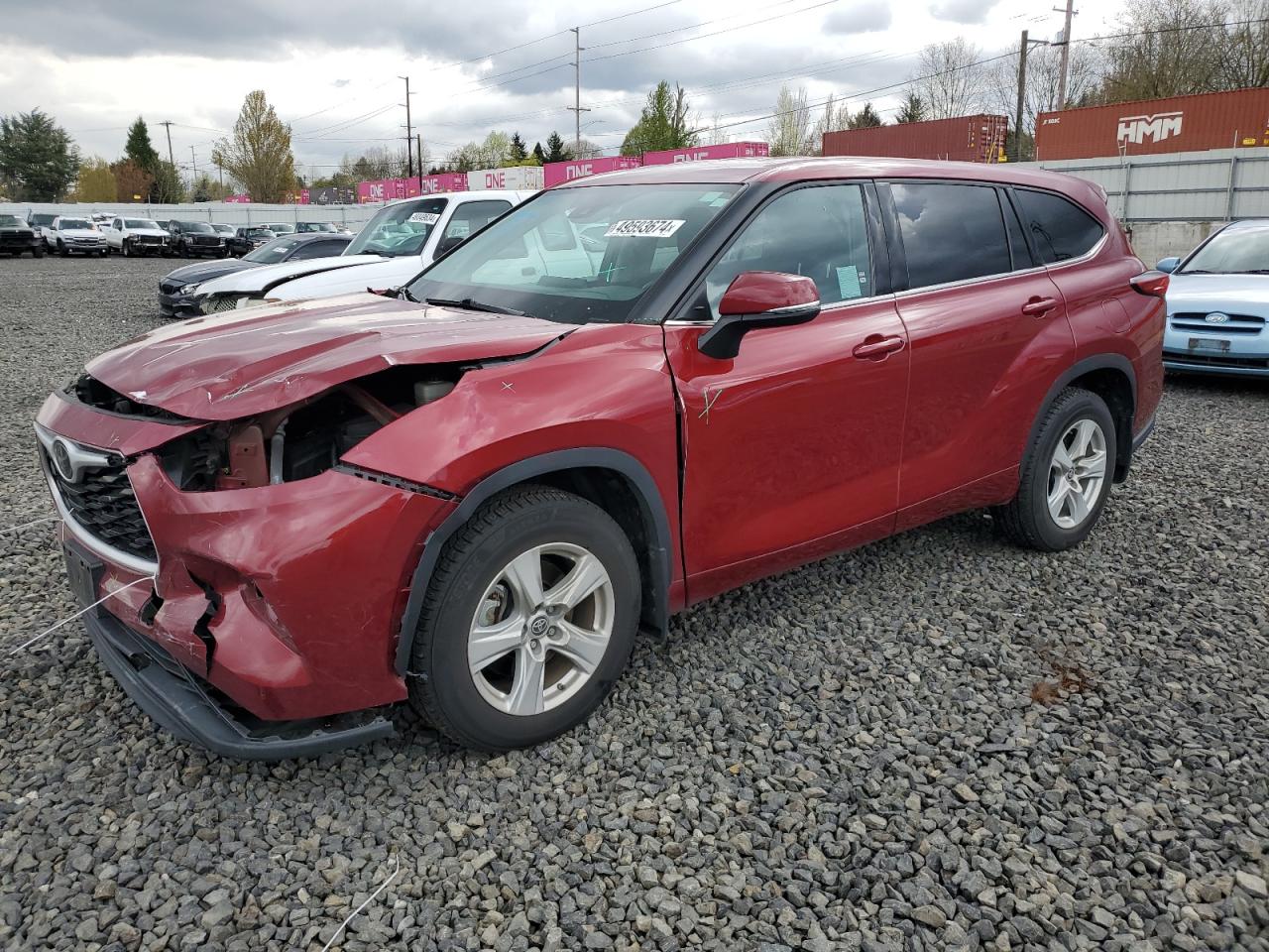 TOYOTA HIGHLANDER 2021 5tdbzrbh8ms125658