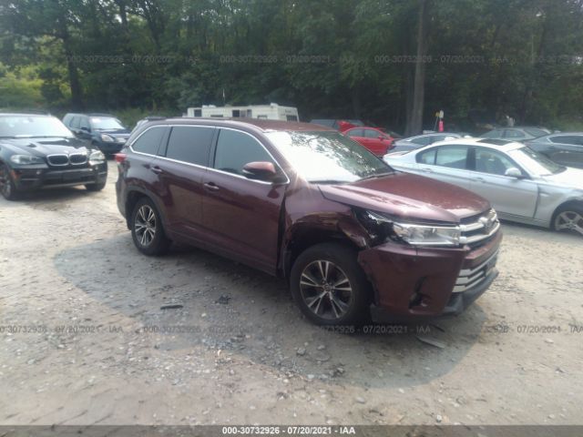 TOYOTA HIGHLANDER 2018 5tdbzrfh0js802725