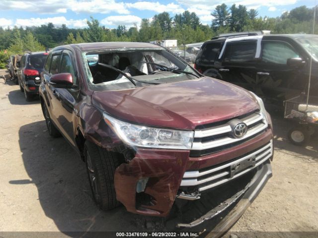 TOYOTA HIGHLANDER 2019 5tdbzrfh2ks743680