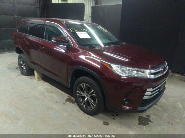 TOYOTA HIGHLANDER 2019 5tdbzrfh4ks725620