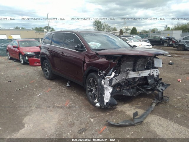 TOYOTA HIGHLANDER 2019 5tdbzrfh5ks708423