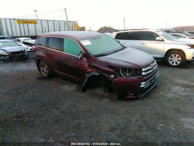 TOYOTA HIGHLANDER 2019 5tdbzrfh7ks728141