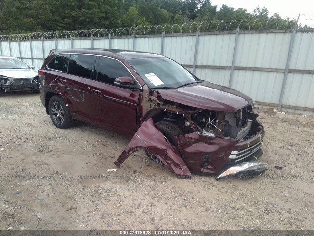 TOYOTA HIGHLANDER 2018 5tdbzrfh9js817062