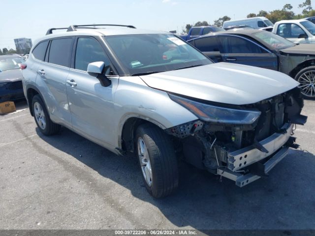 TOYOTA HIGHLANDER 2021 5tdczrah3ms089223