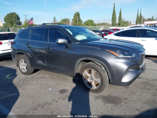 TOYOTA HIGHLANDER 2021 5tdczrah5ms089143